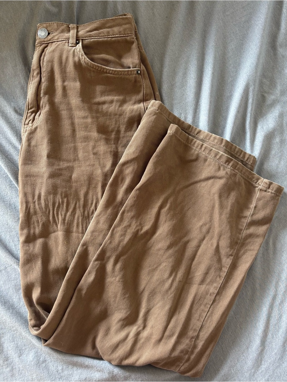 garage brown wide leg pants